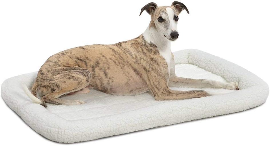 MidWest Homes for Pets QuietTime XXS Dog Bed – Cinnamon Faux Fur Bolster, Ultra-Soft and Machine Washable, Fits 18-Inch Crates and Carriers, for Small Dogs and Cats