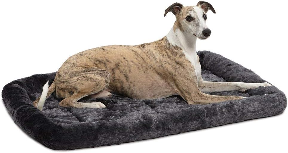 MidWest Homes for Pets QuietTime XXS Dog Bed – Cinnamon Faux Fur Bolster, Ultra-Soft and Machine Washable, Fits 18-Inch Crates and Carriers, for Small Dogs and Cats