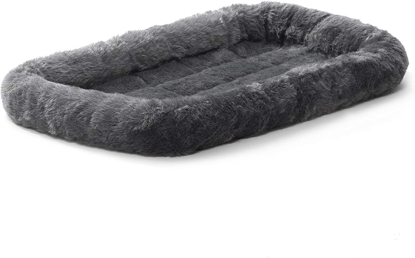 MidWest Homes for Pets QuietTime XXS Dog Bed – Cinnamon Faux Fur Bolster, Ultra-Soft and Machine Washable, Fits 18-Inch Crates and Carriers, for Small Dogs and Cats