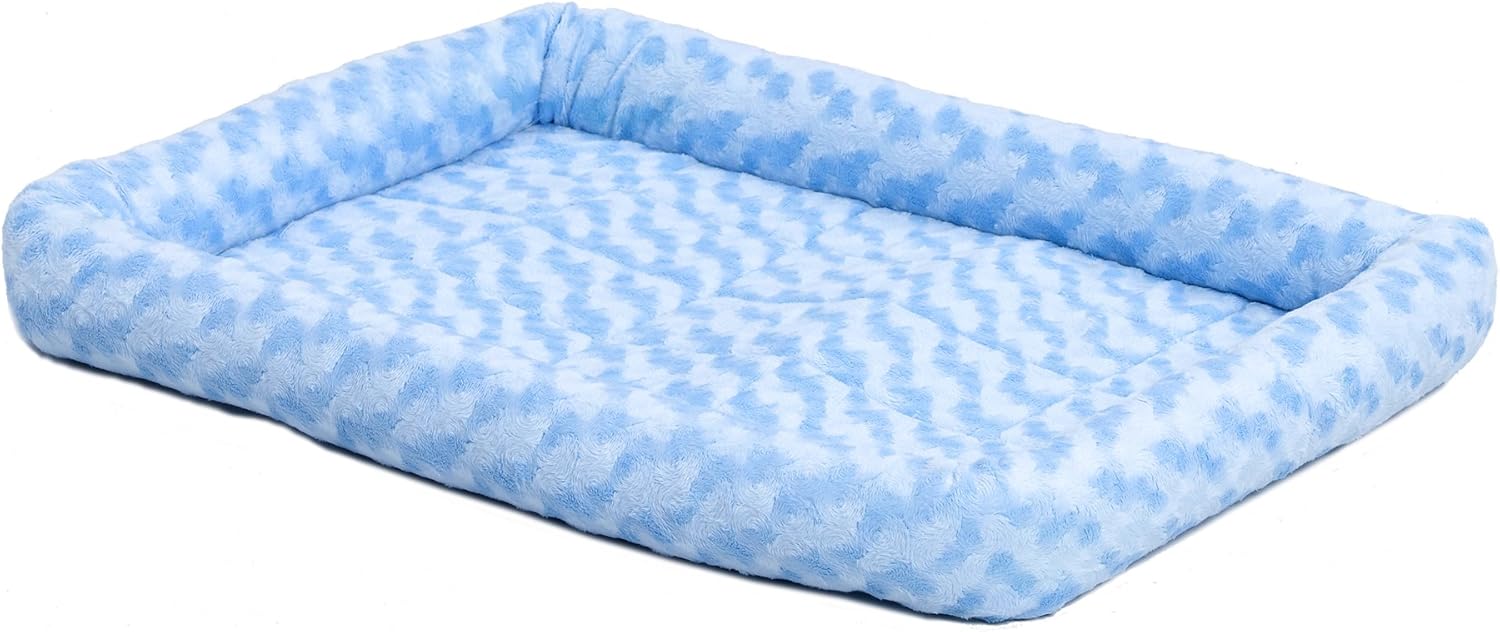 MidWest Homes for Pets QuietTime XXS Dog Bed – Cinnamon Faux Fur Bolster, Ultra-Soft and Machine Washable, Fits 18-Inch Crates and Carriers, for Small Dogs and Cats