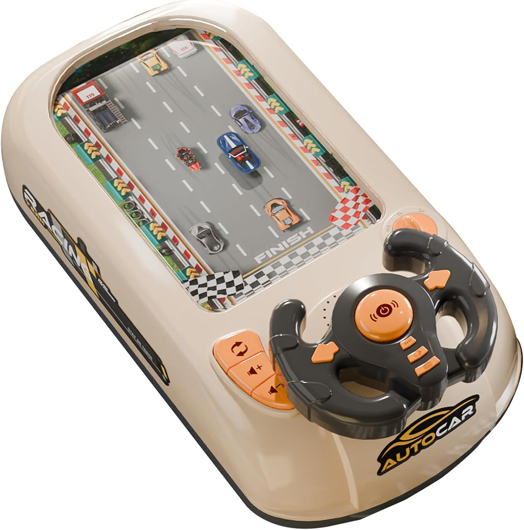 Racing Adventure Car Steering Wheel, Toddler Steering Wheel Toy with 8 Melodies and Engine Sounds,Toddler Simulated Driving Car Racing Games with Sound Age 3+ Years