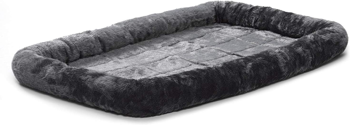 MidWest Homes for Pets QuietTime XXS Dog Bed – Cinnamon Faux Fur Bolster, Ultra-Soft and Machine Washable, Fits 18-Inch Crates and Carriers, for Small Dogs and Cats