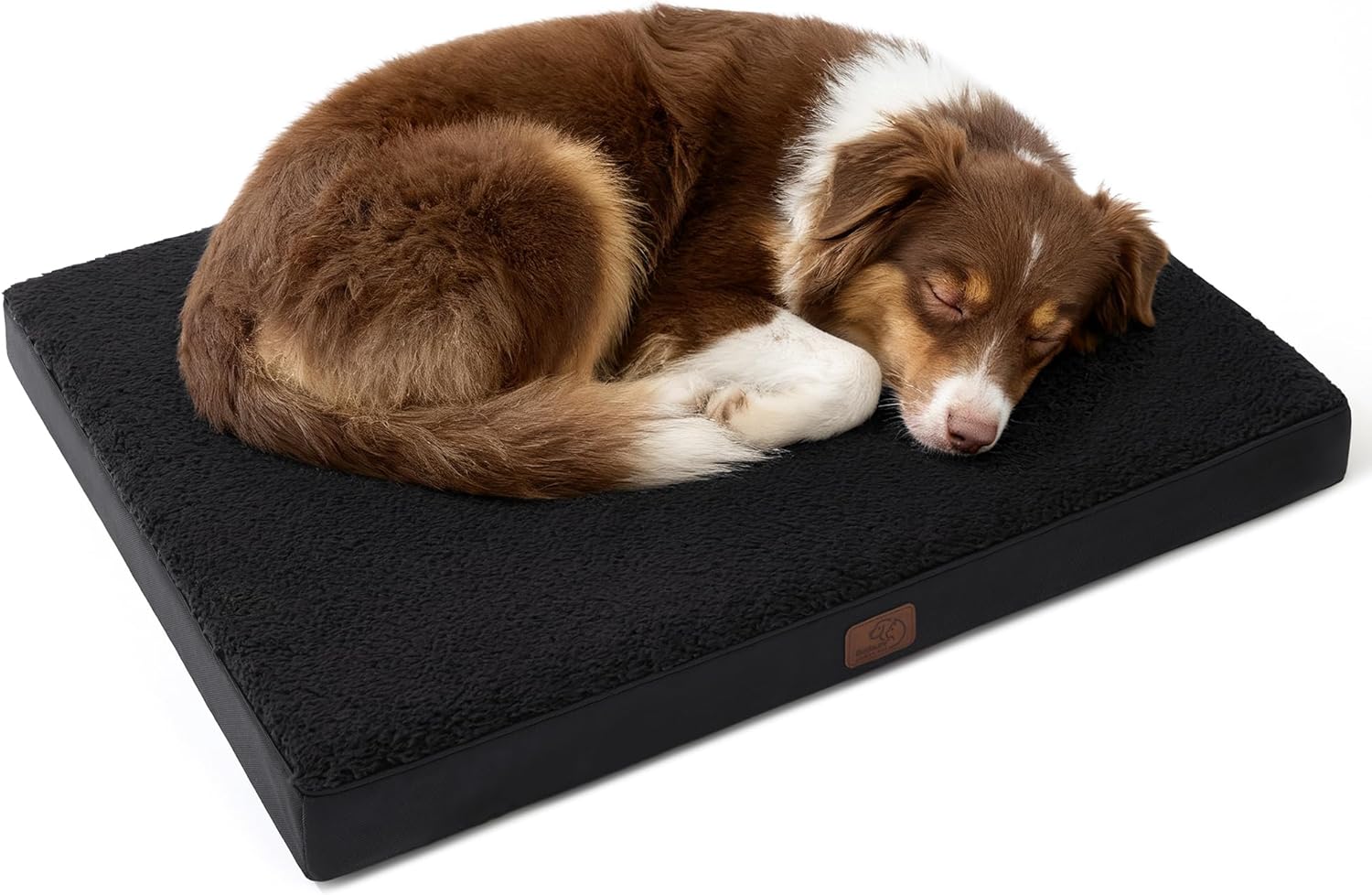 Bedsure Dog Beds Large Sized Dog - Comfy Flat Pet Beds with Removable Washable Cover, Orthopedic Egg Crate Foam Puppy Mat, Suitable for Pet Up to 65 lbs