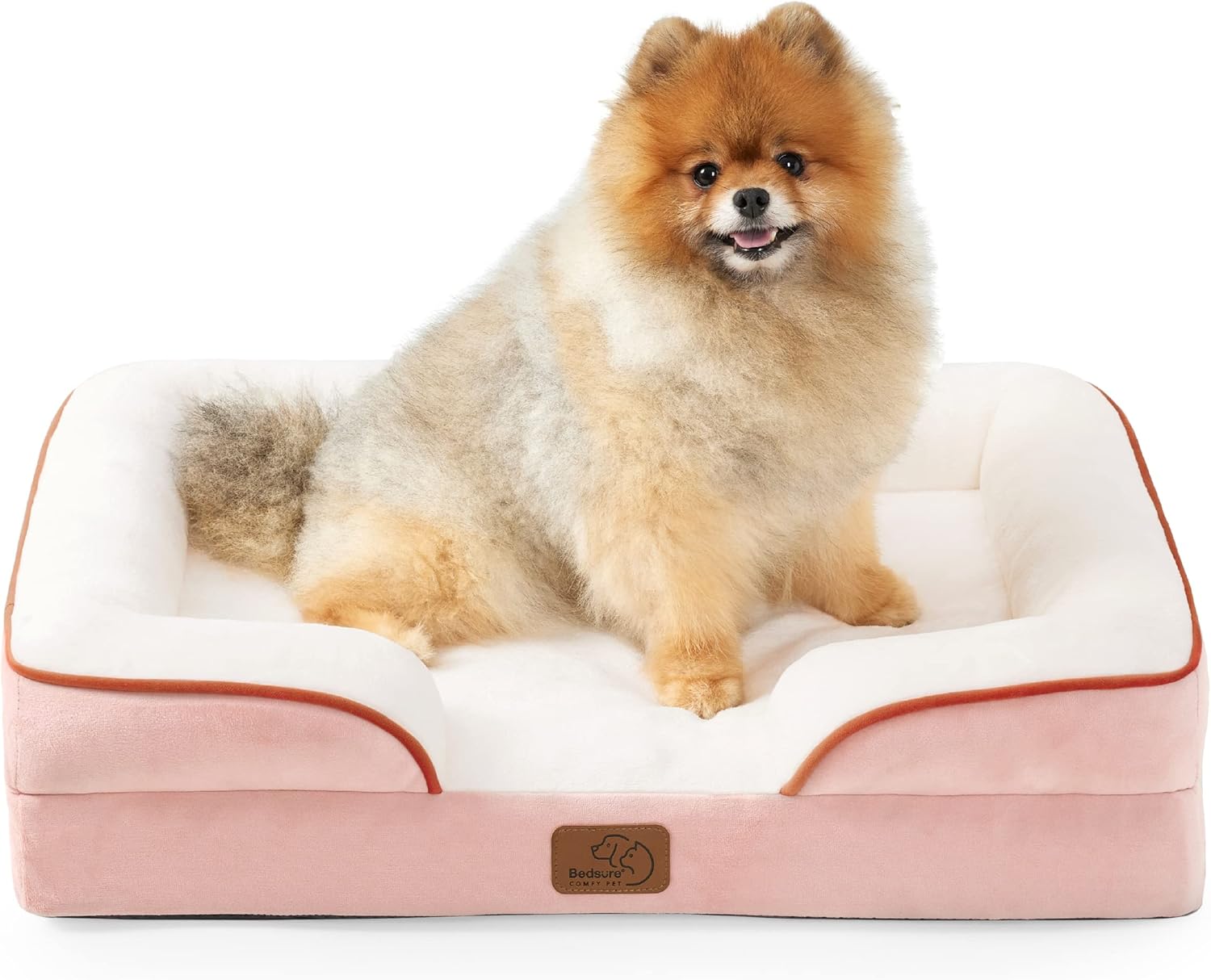 Bedsure Orthopedic Dog Beds Large Sized Dog - Washable Large Dog Cat Bed Waterproof, Comfort Dogs Couch Sofa with Washable Removable Cover, Pet Bed with Nonskid Bottom, Grey, 35"